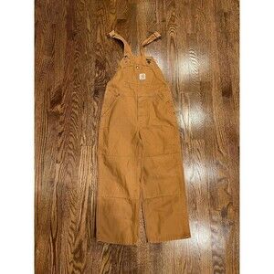 Carhartt Youth Size 7 Bib Overalls Workwear Double Knee
